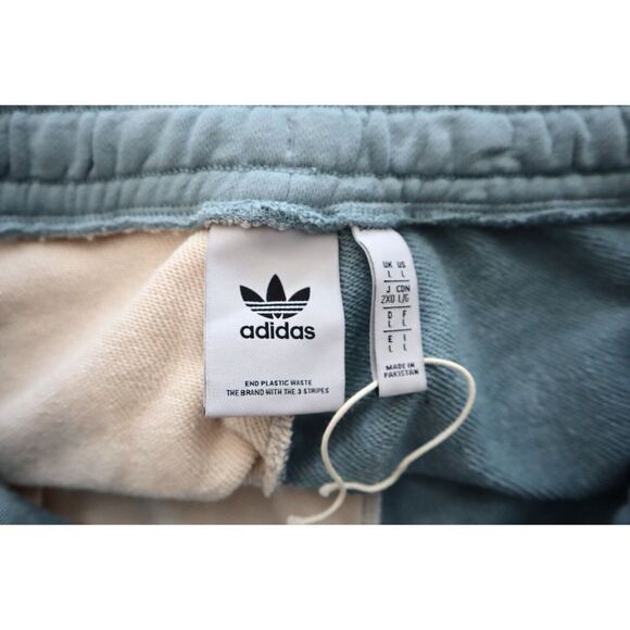 adidas Originals HJ7317 Men's Sz Large Blue/White Color Split Trefoil Shorts - Picture 4 of 11